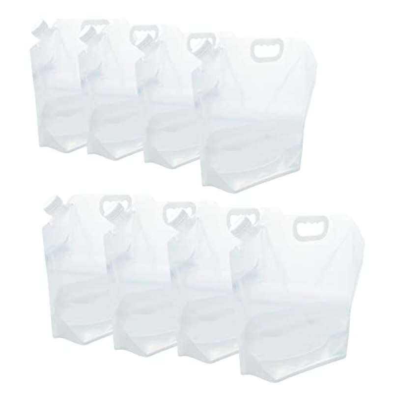 WMXWAN 21 Gallons (8 pcs, 2.6 Gallons Each), Water Storage Containers, Foldable Water Bag, BPA-Free, Premium Collapsible Water Jug, and Water Containers, for Camping, Hiking, Emergency Water Storage WMXWAN 21 Gallons (8 pcs, 2.6 Gallons Each), Water Storage Containers, Foldable Water Bag, BPA-Free, Premium Collapsible Water Jug, and Water Containers, for Camping, Hiking, Emergency Water Storage