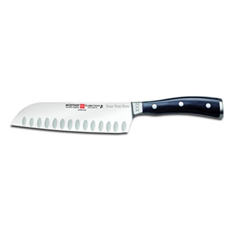 Wusthof Classic IKON 7″ Santoku Knife – Personalized Rotary Engraving Available Wusthof Classic IKON 7″ Santoku Knife – Personalized Rotary Engraving Available