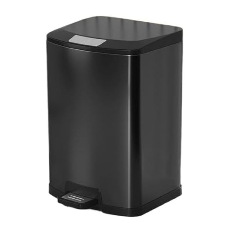 ZHFytsh-0668 Trash Can Stainless Steel Step Trash Can with Lid, Soft-Close Kitchen Garbage Bin with Foot Pedal, Handle and Removable Inner Bucket, 7/10/13/18 Liter Kitchen Trash Bin(Black,10L) ZHFytsh-0668 Trash Can Stainless Steel Step Trash Can with Lid, Soft-Close Kitchen Garbage Bin with Foot Pedal, Handle and Removable Inner Bucket, 7/10/13/18 Liter Kitchen Trash Bin(Black,10L)