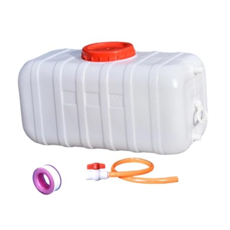 Yiju Drinking Water Container Food Grade Tank with Handle Thickened Emergency Water Storage for Picnics Yard, White, 150 catties Yiju Drinking Water Container Food Grade Tank with Handle Thickened Emergency Water Storage for Picnics Yard, White, 150 catties