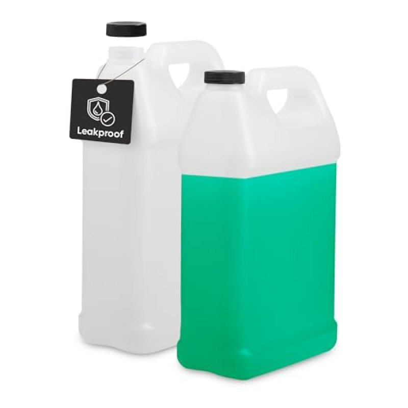 2 Pack 1 Gallon Plastic Jugs with Caps – FDA Compliant – Empty gallon jugs with Caps – HDPE Container – Water jug Storage Container – Plastic gallon Jugs with Leak Proof Safety Caps – BPA FREE 2 Pack 1 Gallon Plastic Jugs with Caps – FDA Compliant – Empty gallon jugs with Caps – HDPE Container – Water jug Storage Container – Plastic gallon Jugs with Leak Proof Safety Caps – BPA FREE