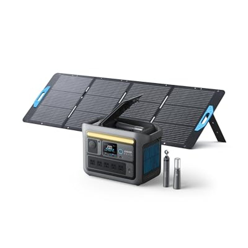 Anker SOLIX C800 Plus Portable Power Station with 200W Solar Panels, 1200W (Peak 1600W) Solar Generator with Camping Lights, 768Wh LiFePO4 Battery for Outdoor Camping, RVs, Road Trip, Power Outages Anker SOLIX C800 Plus Portable Power Station with 200W Solar Panels, 1200W (Peak 1600W) Solar Generator with Camping Lights, 768Wh LiFePO4 Battery for Outdoor Camping, RVs, Road Trip, Power Outages