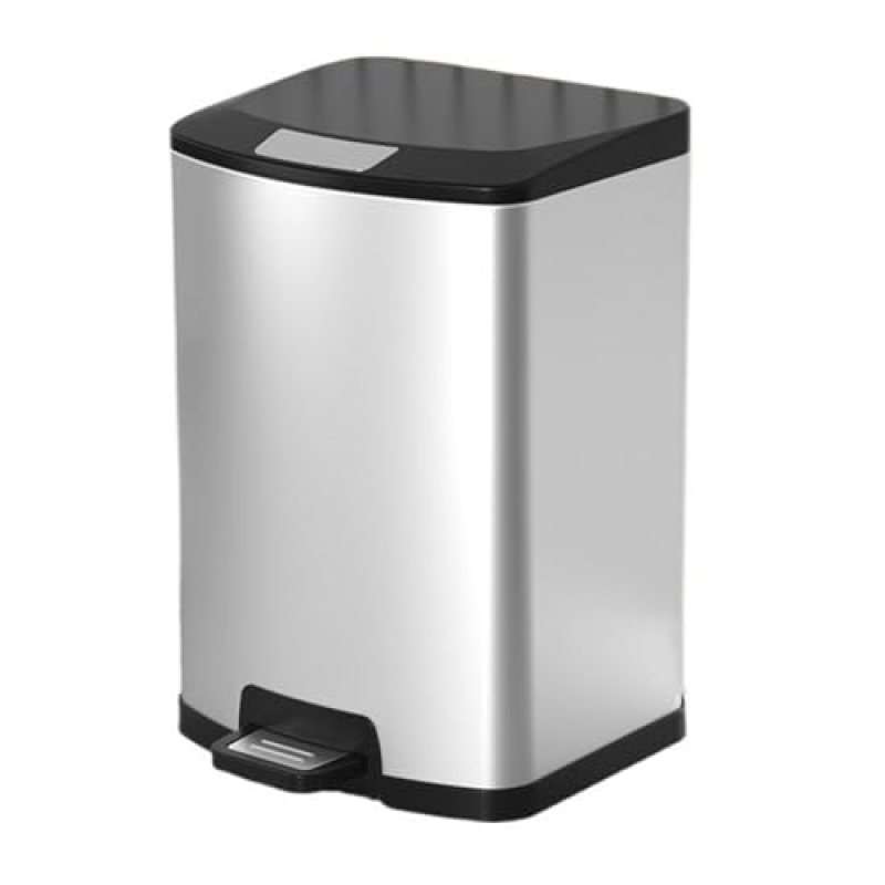 ZHFytsh-0668 Trash Can Stainless Steel Step Trash Can with Lid, Soft-Close Kitchen Garbage Bin with Foot Pedal, Handle and Removable Inner Bucket, 7/10/13/18 Liter Kitchen Trash Bin(White,18L) ZHFytsh-0668 Trash Can Stainless Steel Step Trash Can with Lid, Soft-Close Kitchen Garbage Bin with Foot Pedal, Handle and Removable Inner Bucket, 7/10/13/18 Liter Kitchen Trash Bin(White,18L)
