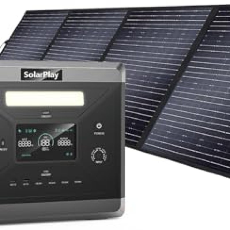 SOLARPLAY Portable Power Station 2400W(Peak 4800W), 2106Wh Solar Generator with 200W Solar Panel 1.5Hrs Fast Charging LiFePO4 Battery,4 AC Outlets Emergency Power Station for Outdoor Battery Backup SOLARPLAY Portable Power Station 2400W(Peak 4800W), 2106Wh Solar Generator with 200W Solar Panel 1.5Hrs Fast Charging LiFePO4 Battery,4 AC Outlets Emergency Power Station for Outdoor Battery Backup