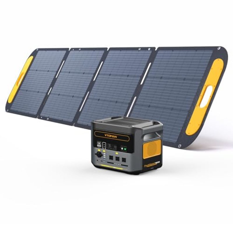 VTOMAN FlashSpeed 1500 Power Station with 200W Pro Panel, 1548Wh LiFePO4 Battery Generator, 1500W Solar Generator (3000W Peak) For Home Backup Power Camping RVs & Emergency (2 Separate Packages) VTOMAN FlashSpeed 1500 Power Station with 200W Pro Panel, 1548Wh LiFePO4 Battery Generator, 1500W Solar Generator (3000W Peak) For Home Backup Power Camping RVs & Emergency (2 Separate Packages)