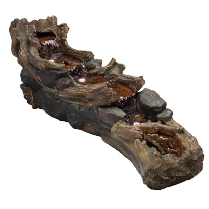 Alpine Corporation 59″ Long Indoor/Outdoor River Rapids Fountain with LED Lights Alpine Corporation 59″ Long Indoor/Outdoor River Rapids Fountain with LED Lights