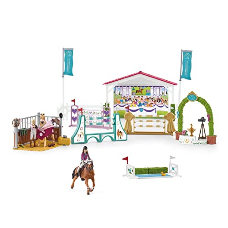 Schleich Horse Club, 36-Piece Playset, Horse Toys for Girls and Boys Ages 5-12, Friendship Horse Tournament Schleich Horse Club, 36-Piece Playset, Horse Toys for Girls and Boys Ages 5-12, Friendship Horse Tournament