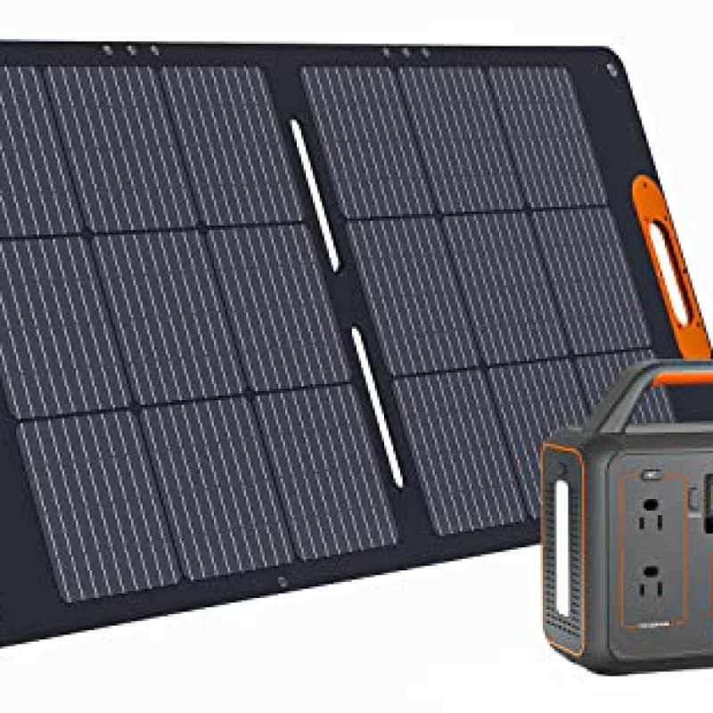 ALLWEI 300W Solar Generator with 100W Solar Panel Included, 280Wh Portable Power Station with AC Outlet USB Port, Solar Powered Battery Generator for Outdoor Camping, Home Backup, Power Outage ALLWEI 300W Solar Generator with 100W Solar Panel Included, 280Wh Portable Power Station with AC Outlet USB Port, Solar Powered Battery Generator for Outdoor Camping, Home Backup, Power Outage
