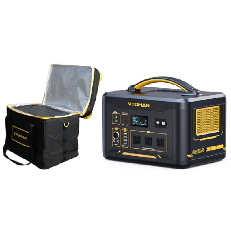 VTOMAN Jump 1500X Portable Power Station with Carry Bag, 828Wh LiFePO4 (LFP) Battery, 1500W (3000W Peak) Solar Generator with Expandable Capacity for Camping, Power Outage, Home Backup VTOMAN Jump 1500X Portable Power Station with Carry Bag, 828Wh LiFePO4 (LFP) Battery, 1500W (3000W Peak) Solar Generator with Expandable Capacity for Camping, Power Outage, Home Backup