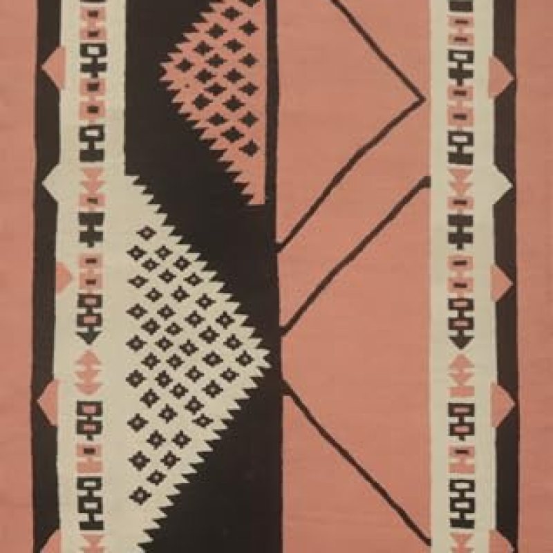 Southwestern Collection 6×9 Kilim Tribal Rug, Hand Woven Pink 100% Wool Carpet for Home Décor, Bedroom, Living Room, Dining Room Southwestern Collection 6×9 Kilim Tribal Rug, Hand Woven Pink 100% Wool Carpet for Home Décor, Bedroom, Living Room, Dining Room