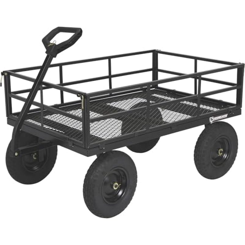 Strongway Steel Cart – 1500-Lb. Capacity, 52in.L x 34.7in.W x 30.5in.H, Model# STR1500 Strongway Steel Cart – 1500-Lb. Capacity, 52in.L x 34.7in.W x 30.5in.H, Model# STR1500
