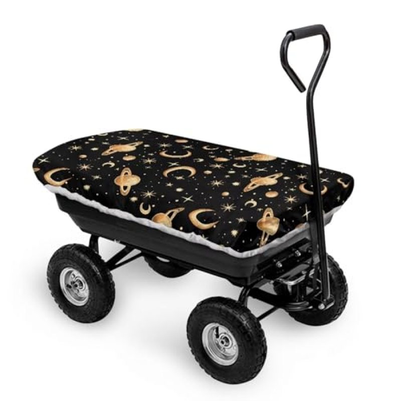 ZIATUBLES Asterism Moon Planet Print Collapsible Wagon Cover for Gorilla Carts Outdoor Garden Wagon Pull Cart Cover Anti-Dust Waterproof Rain Covers Universal Fit ZIATUBLES Asterism Moon Planet Print Collapsible Wagon Cover for Gorilla Carts Outdoor Garden Wagon Pull Cart Cover Anti-Dust Waterproof Rain Covers Universal Fit