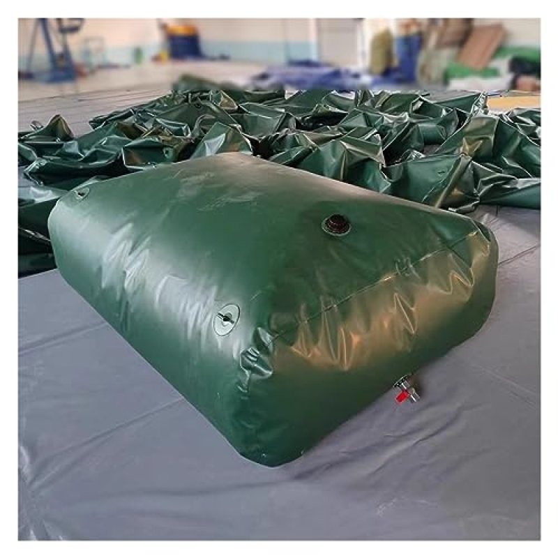 Water Storage Bladder, 100-1585 Gallon Large Capacity PVC Collapsible Portable Water Storage Container Bag Green(3x2x1m/6000L/1585gallon) Water Storage Bladder, 100-1585 Gallon Large Capacity PVC Collapsible Portable Water Storage Container Bag Green(3x2x1m/6000L/1585gallon)