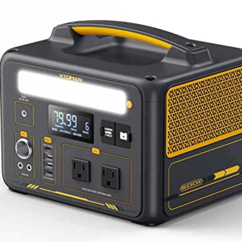 VTOMAN Jump 600X Portable Power Station, LFP Battery Powered Generator with 2x 600W AC Outlets (Surge 1200W), 4x USB ports, 3x DC Output for Outdoor Camping, Vehicle Emergency, Electric Backup VTOMAN Jump 600X Portable Power Station, LFP Battery Powered Generator with 2x 600W AC Outlets (Surge 1200W), 4x USB ports, 3x DC Output for Outdoor Camping, Vehicle Emergency, Electric Backup