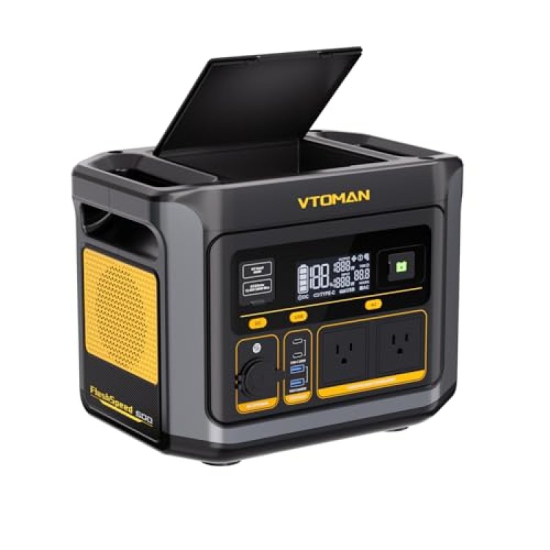 VTOMAN FlashSpeed 600 Portable Power Station 499Wh LiFePO4 Battery, 600W (Peak 1200W) Solar Generator, 0-100% in 70 Min for Home Backup, RVs, Power Outages, and Outdoor Camping VTOMAN FlashSpeed 600 Portable Power Station 499Wh LiFePO4 Battery, 600W (Peak 1200W) Solar Generator, 0-100% in 70 Min for Home Backup, RVs, Power Outages, and Outdoor Camping