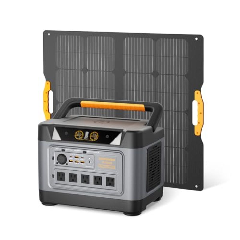 UDPOWER S1200 Solar Generator with 120W Panel, 1200W Portable Power Station with 1190Wh LiFePO4 Battery, 5 AC Outlets, 1800W Peak, 1.5H Fast Charging, UPS Backup for Home, Camping, RV, Outdoors UDPOWER S1200 Solar Generator with 120W Panel, 1200W Portable Power Station with 1190Wh LiFePO4 Battery, 5 AC Outlets, 1800W Peak, 1.5H Fast Charging, UPS Backup for Home, Camping, RV, Outdoors
