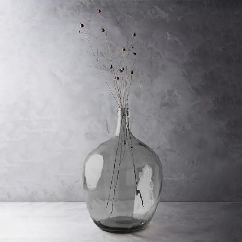 21″ Extra Large Glass Floor Vase for Tall Pampas Grass, Black Gray Clear Big Glass Vases for Tall Branches Plant, Heavy Duty Round Balloon Vase for Living Room Home Decor 21″ Extra Large Glass Floor Vase for Tall Pampas Grass, Black Gray Clear Big Glass Vases for Tall Branches Plant, Heavy Duty Round Balloon Vase for Living Room Home Decor