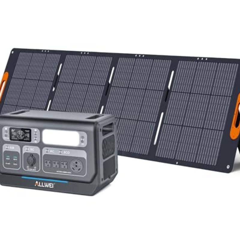 ALLWEI Solar Generator 2400W with 1x 200W Solar Panel, 2048Wh LiFePO4 Portable Power Station, UPS, Fast Charge in 1.5H, Max 10kWh Expandable Solar Power Generator for RV Camping Outdoor Power Outage ALLWEI Solar Generator 2400W with 1x 200W Solar Panel, 2048Wh LiFePO4 Portable Power Station, UPS, Fast Charge in 1.5H, Max 10kWh Expandable Solar Power Generator for RV Camping Outdoor Power Outage