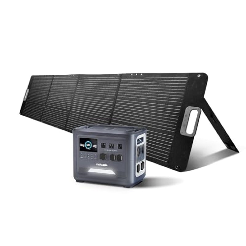 AMPAURA Purea Portable Power Station, 1536Wh LFP Battery,1800W (Surge 3600W) AC Outlets, Solar Generator with 100W USB-C, for Home Backup, Outdoor Camping, Off-grid, Blackout & RVs (with 200W Input) AMPAURA Purea Portable Power Station, 1536Wh LFP Battery,1800W (Surge 3600W) AC Outlets, Solar Generator with 100W USB-C, for Home Backup, Outdoor Camping, Off-grid, Blackout & RVs (with 200W Input)
