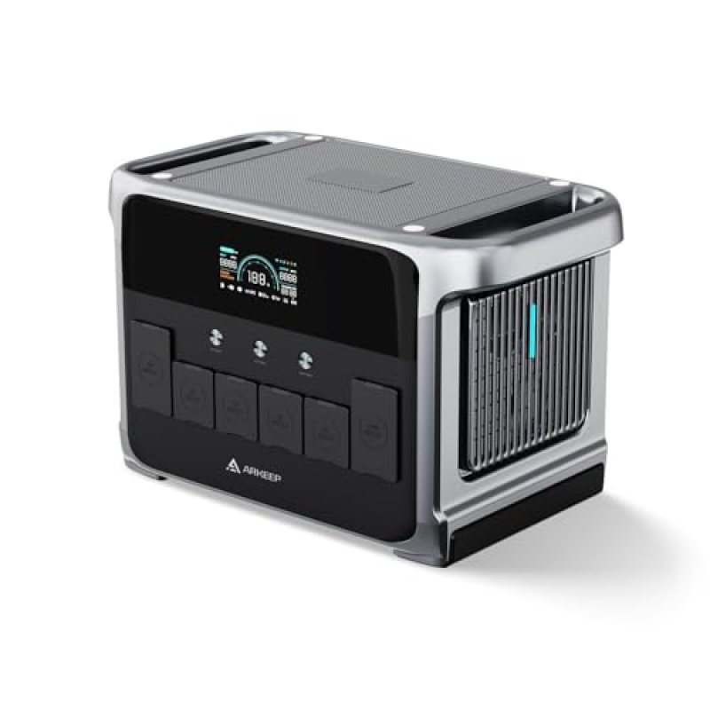 ARKEEP Portable Power Station 2160Wh, 2400W AC/140W USB-C Output with LiFePO4 Battery, 2Hr Ultra-Fast Charge, Solar Generator for Outdoor Camping, Home Backup, RV & Emergency Power DP2400 ARKEEP Portable Power Station 2160Wh, 2400W AC/140W USB-C Output with LiFePO4 Battery, 2Hr Ultra-Fast Charge, Solar Generator for Outdoor Camping, Home Backup, RV & Emergency Power DP2400