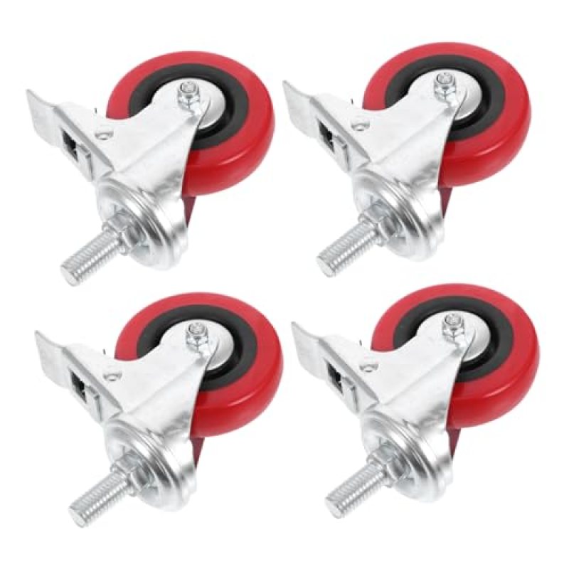 Zerodeko Wheel for Garden Cart 4pcs Small Tool Cart Wheels Stainless Steel Non Marring Casters 3 Inch Thread Screw Rods Hand Truck Zerodeko Wheel for Garden Cart 4pcs Small Tool Cart Wheels Stainless Steel Non Marring Casters 3 Inch Thread Screw Rods Hand Truck