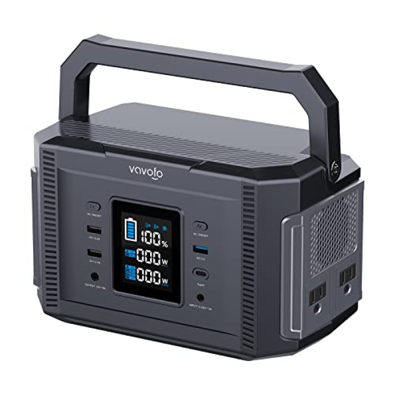 VAVOFO Portable Power Station 299Wh Backup Lithium Battery, 110V Pure Sine Wave AC Outlet, Solar Generator (Solar Panel Not Included) for Outdoors Camping Travel Hunting Blackout VAVOFO Portable Power Station 299Wh Backup Lithium Battery, 110V Pure Sine Wave AC Outlet, Solar Generator (Solar Panel Not Included) for Outdoors Camping Travel Hunting Blackout