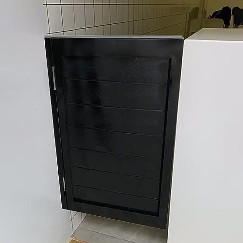 Solid Wood Cafe Swinging Doors, Solid Wood Kitchen Saloon Door Swinging, Home Decor Half Waist Door/Cafe Swing Door, Single Western Door Fence Door Black White, 80/90cm(Black,W100xH90cm(39.4″x35.4″)) Solid Wood Cafe Swinging Doors, Solid Wood Kitchen Saloon Door Swinging, Home Decor Half Waist Door/Cafe Swing Door, Single Western Door Fence Door Black White, 80/90cm(Black,W100xH90cm(39.4″x35.4″))