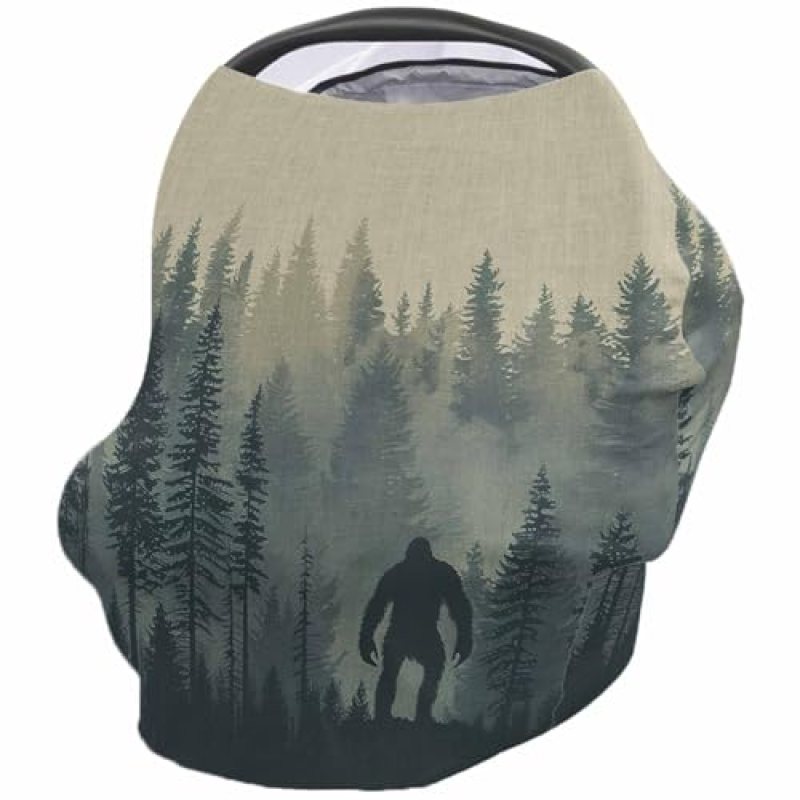 Nursing Cover for Breastfeeding Scarf, Vintage Forest Silhouette Animal Gorillas Baby Car Covers Super Soft Multi Use for Canopy Shopping Cart Cover Blanket Stroller Cover Nursing Cover for Breastfeeding Scarf, Vintage Forest Silhouette Animal Gorillas Baby Car Covers Super Soft Multi Use for Canopy Shopping Cart Cover Blanket Stroller Cover