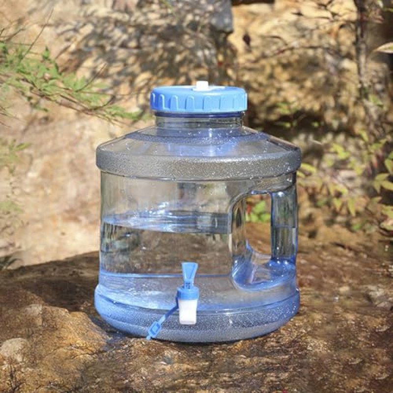 2025 New Water Storage Containers with Faucet, 2 Gallon Large Capacity Camping Water Bottle, Portable Transparent Water Storage Bucket for Home Outdoor Activities Outdoor Sports Camping Hiking (Blue) 2025 New Water Storage Containers with Faucet, 2 Gallon Large Capacity Camping Water Bottle, Portable Transparent Water Storage Bucket for Home Outdoor Activities Outdoor Sports Camping Hiking (Blue)