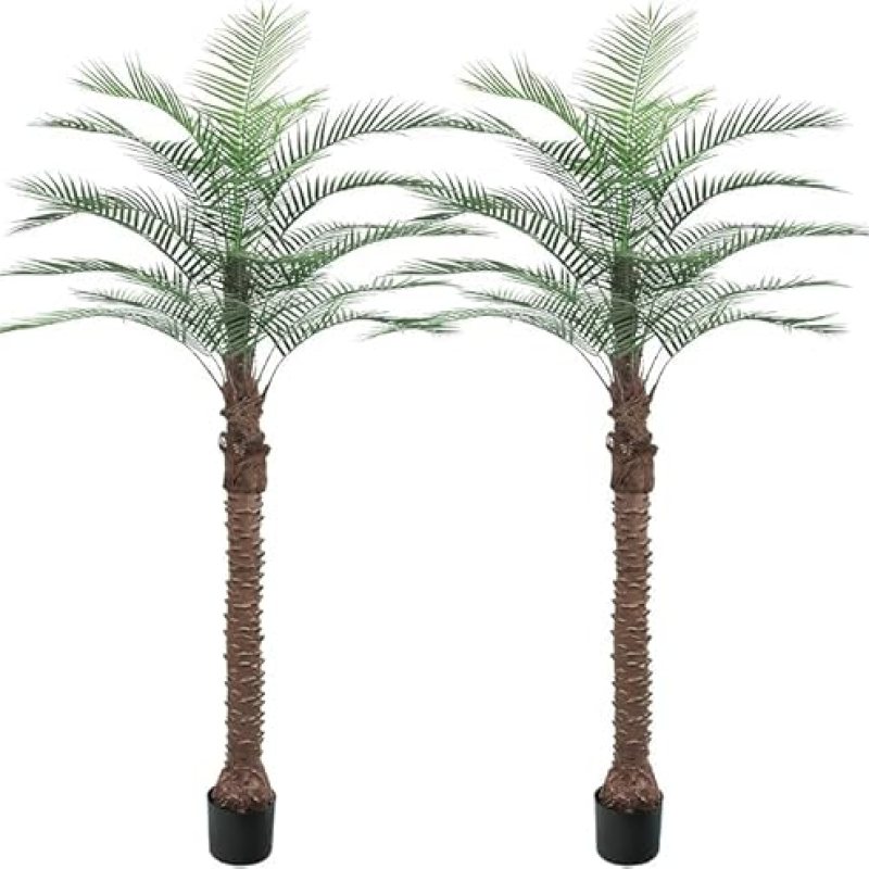 2 Pack Artificial Sago Palm Tree 7ft – Realistic Fake Sago Palm Plants for Indoor/Outdoor Decor – Low Maintenance Tropical Faux Trees with Sturdy Base – UV Resistant, Lifelike Design 2 Pack Artificial Sago Palm Tree 7ft – Realistic Fake Sago Palm Plants for Indoor/Outdoor Decor – Low Maintenance Tropical Faux Trees with Sturdy Base – UV Resistant, Lifelike Design