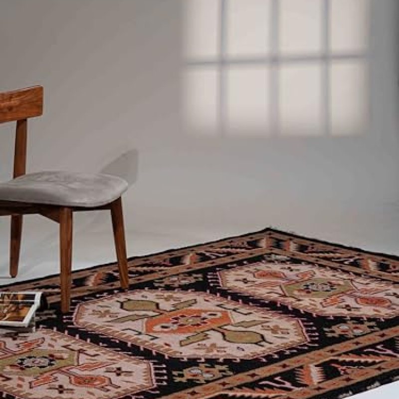 Hand Knotted Wool & Silk ECO-Friendly Oriental Area Rugs – 10’x13′, Rectangle Shape, Black Cream Color, Classic Oriental Traditional, Medium Pile Handmade Area Rugs (AF0109) Hand Knotted Wool & Silk ECO-Friendly Oriental Area Rugs – 10’x13′, Rectangle Shape, Black Cream Color, Classic Oriental Traditional, Medium Pile Handmade Area Rugs (AF0109)