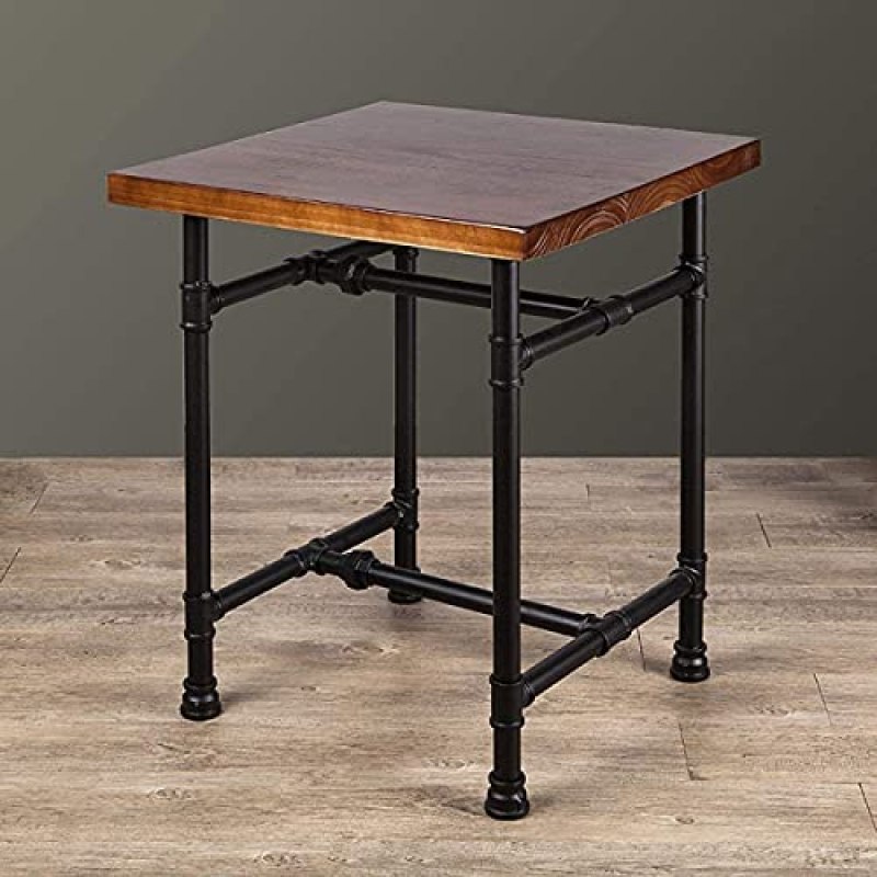 24 Inch Industrial Rustic Iron Pipe Entry Table, End Table, Coffee Table, Side Table, Metal Legs, Bar Table/Home Set/Living Room Set/Dining Room 24 Inch Industrial Rustic Iron Pipe Entry Table, End Table, Coffee Table, Side Table, Metal Legs, Bar Table/Home Set/Living Room Set/Dining Room