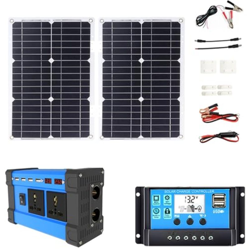 4000W Solar Generator Kit with 12V Inverter, 30A Controller & 18W/36W Solar Panels for Home Backup, RV, Off-Grid Power Solutions (50Hz/60Hz) 4000W Solar Generator Kit with 12V Inverter, 30A Controller & 18W/36W Solar Panels for Home Backup, RV, Off-Grid Power Solutions (50Hz/60Hz)