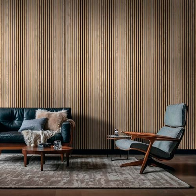 MSI 4-Pack Acoustic Wood Slat Wall Panels for Interior Decor, 3D Fluted Sound Absorbing Wood Paneling for Accent Wall Ceiling Kitchen Living Room Bedroom, Eco-Friendly MDF – 9.5 in. x 94.5 in. Natural MSI 4-Pack Acoustic Wood Slat Wall Panels for Interior Decor, 3D Fluted Sound Absorbing Wood Paneling for Accent Wall Ceiling Kitchen Living Room Bedroom, Eco-Friendly MDF – 9.5 in. x 94.5 in. Natural
