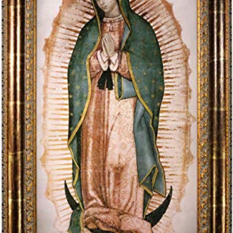 Mom’s Art Studio – Virgen de Guadalupe Wall Decor 44 X 27.75 Inches, Virgin Mary Print, Museum Look Art Frame, Artist’s Acrylic Coating, Wall Art for Home Decor (Large, Gold Line) Mom’s Art Studio – Virgen de Guadalupe Wall Decor 44 X 27.75 Inches, Virgin Mary Print, Museum Look Art Frame, Artist’s Acrylic Coating, Wall Art for Home Decor (Large, Gold Line)