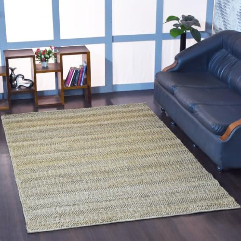 Hand Woven Jute ECO-Friendly Contemporary Area Rugs – 8’x10′, Rectangle Shape, Beige Color, Contemporary, High Pile, Natural Fiber, Outdoor Indoor Handmade Area Rugs for Living Room (J00047) Hand Woven Jute ECO-Friendly Contemporary Area Rugs – 8’x10′, Rectangle Shape, Beige Color, Contemporary, High Pile, Natural Fiber, Outdoor Indoor Handmade Area Rugs for Living Room (J00047)