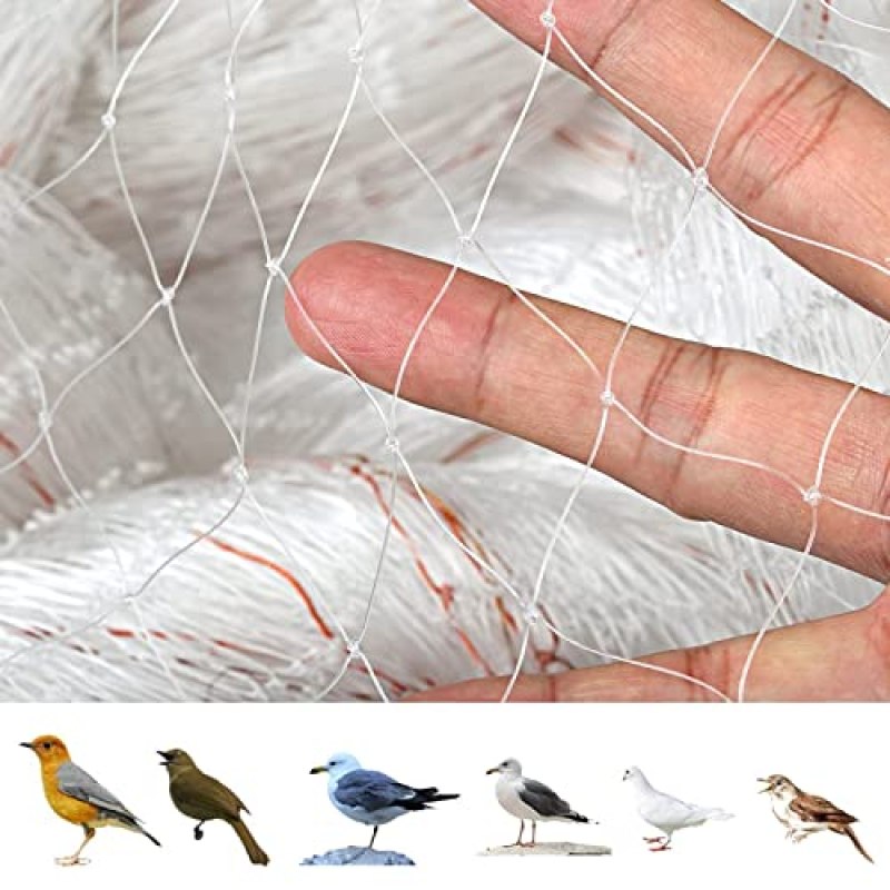 Bird Netting Fencing Mesh Protection, Small Animals Barrier Net – Plastic Nylon Material, for Garden/Farm/Aquatic Product Maintenance (Size : 20X20m/65.5X65.5ft) Bird Netting Fencing Mesh Protection, Small Animals Barrier Net – Plastic Nylon Material, for Garden/Farm/Aquatic Product Maintenance (Size : 20X20m/65.5X65.5ft)