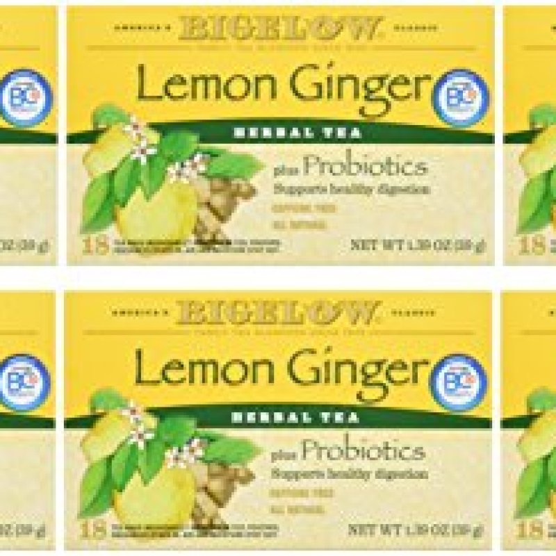 Bigelow Herbal Lemon Ginger Tea, 1.39 Ounce (Pack of 6) Bigelow Herbal Lemon Ginger Tea, 1.39 Ounce (Pack of 6)