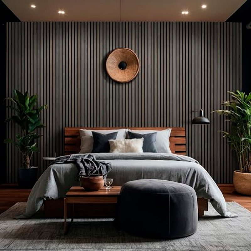 MSI 4-Pack Acoustic Wood Slat Wall Panels for Interior Decor, 3D Fluted Sound Absorbing Wood Paneling for Accent Wall Ceiling Kitchen Living Room Bedroom, Eco-Friendly MDF – 9.5 in. x 94.5 in. – Umber MSI 4-Pack Acoustic Wood Slat Wall Panels for Interior Decor, 3D Fluted Sound Absorbing Wood Paneling for Accent Wall Ceiling Kitchen Living Room Bedroom, Eco-Friendly MDF – 9.5 in. x 94.5 in. – Umber