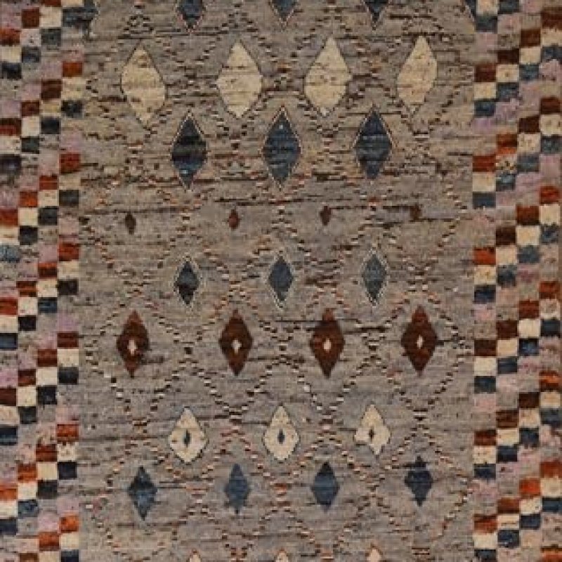 Modern Collection 7×10 Geometric Rug, Hand Knotted Greys & Charcoal 100% Wool Carpet for Home Décor, Bedroom, Living Room, Dining Room Modern Collection 7×10 Geometric Rug, Hand Knotted Greys & Charcoal 100% Wool Carpet for Home Décor, Bedroom, Living Room, Dining Room