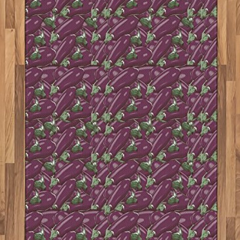 Ambesonne Eggplant Area Rug, Retro Inspired Stacks of Delicious Eggplants Product of Nature Ingredient Cusine Food, Flat Woven Accent Rug for Living Room Bedroom Dining Room, 4′ X 5′ 7″, Purple Ambesonne Eggplant Area Rug, Retro Inspired Stacks of Delicious Eggplants Product of Nature Ingredient Cusine Food, Flat Woven Accent Rug for Living Room Bedroom Dining Room, 4′ X 5′ 7″, Purple