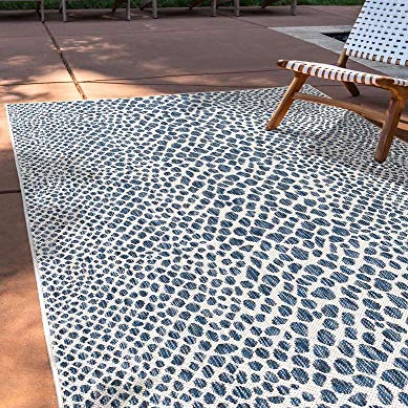 Unique Loom Outdoor Collection Area Rug – Cape Town (9′ x 12′ Rectangle, Blue/Ivory) Unique Loom Outdoor Collection Area Rug – Cape Town (9′ x 12′ Rectangle, Blue/Ivory)