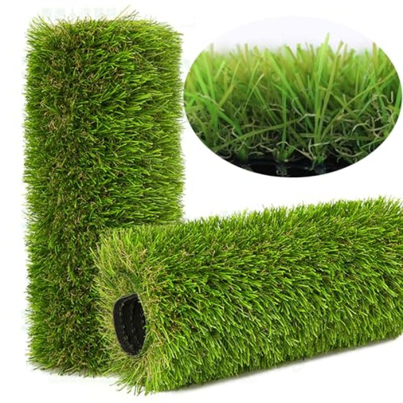 NINXANG Artificial Grass Rug Outdoor Indoor 13FTX13FT Fake Grass Carpet Green Synthetic Grass Pet Turf Realistic Faux Grass Rug with Drain Holes for Garden Lawn Landscape Balcony Home Decor Patio NINXANG Artificial Grass Rug Outdoor Indoor 13FTX13FT Fake Grass Carpet Green Synthetic Grass Pet Turf Realistic Faux Grass Rug with Drain Holes for Garden Lawn Landscape Balcony Home Decor Patio
