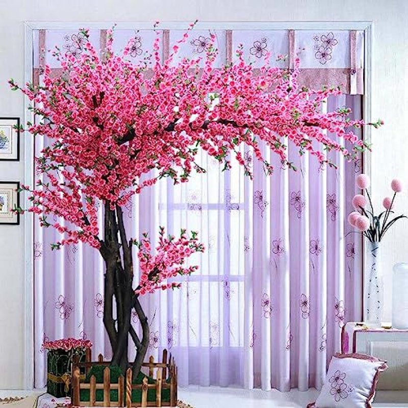 Artificial Cherry Blossom Tree, Pink Silk Flower, Indoor Outdoor Decoration for Parties, Restaurants, and Malls, Perfect for Home and Event Decor Artificial Cherry Blossom Tree, Pink Silk Flower, Indoor Outdoor Decoration for Parties, Restaurants, and Malls, Perfect for Home and Event Decor