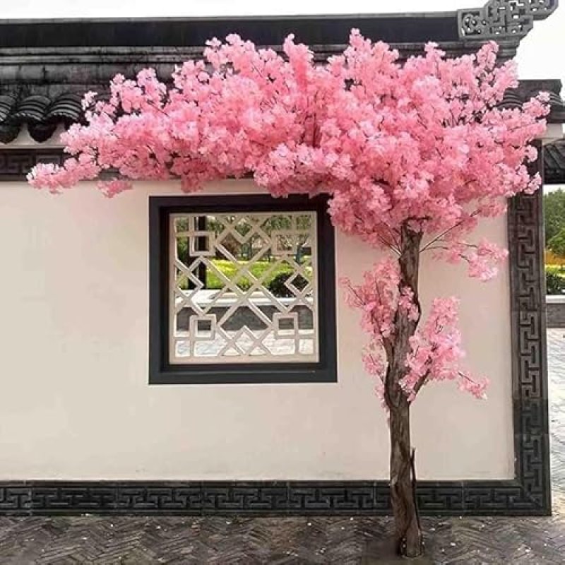 Artificial Cherry Blossom Tree for Wedding Decor – Light Pink Silk Flowers, Eco-Friendly, Indoor Outdoor Use for Home, Garden, Party(1.5mx1.2m) Artificial Cherry Blossom Tree for Wedding Decor – Light Pink Silk Flowers, Eco-Friendly, Indoor Outdoor Use for Home, Garden, Party(1.5mx1.2m)