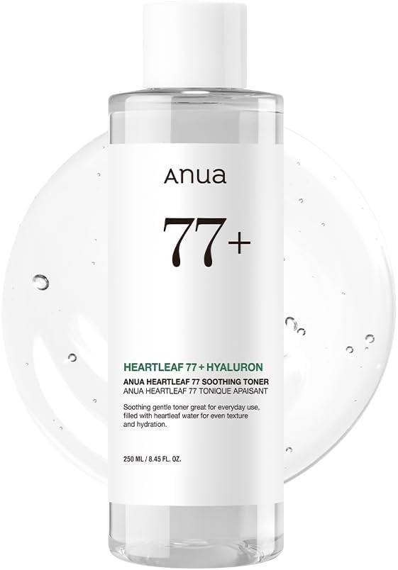 Anua Heartleaf 77 Soothing Toner I pH 5.5 Trouble Care, Calming Skin, Refreshing, Hydrating, Purifying, Cruelty Free, Vegan,(250ml / 8.45 fl.oz.) Anua Heartleaf 77 Soothing Toner I pH 5.5 Trouble Care, Calming Skin, Refreshing, Hydrating, Purifying, Cruelty Free, Vegan,(250ml / 8.45 fl.oz.)