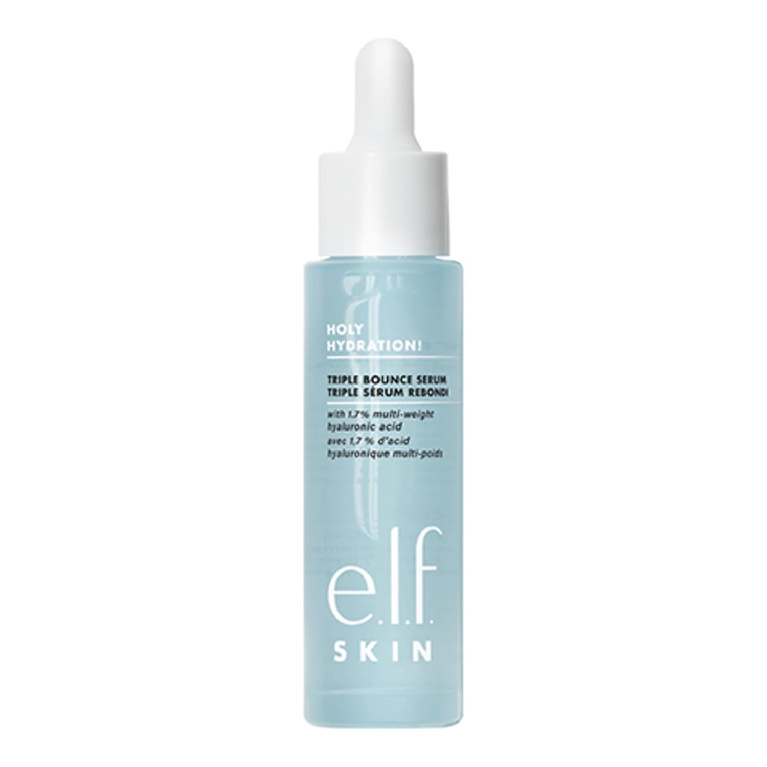 e.l.f. SKIN Holy Hydration! Triple Bounce Serum, 1.7% Hyaluronic Acid Serum For Plump, Bouncy Skin, Great For Hydrating Dry Skin e.l.f. SKIN Holy Hydration! Triple Bounce Serum, 1.7% Hyaluronic Acid Serum For Plump, Bouncy Skin, Great For Hydrating Dry Skin