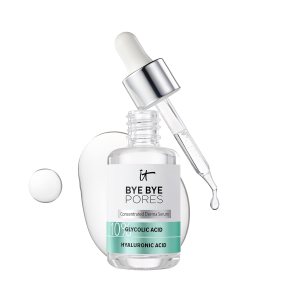 IT Cosmetics Bye Bye Pores 10% Glycolic Acid Face Serum – Visibly Minimizes Pores In 1 Week & Gently Exfoliates to Help Refine Skin’s Texture – With Hyaluronic Acid for Hydration -1 Fl. Oz