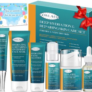 Korea Skin Care Set for Womens Stocking Stuffers, Anti-Aging Deeply Hydrates Repairs Skincare Gift Set for Dry Skin,Facial Skin Care Products Routine Kit Christmas Beauty Gift Set for Women Teens
