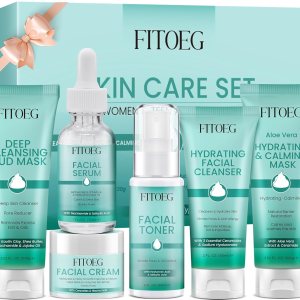 Woman Gifts,Skin Care,Skincare,Hydrate,Oil Control,Pore Shrinking,Anti-Allergy Facial Skin Care Routine Set Kit Products Gift for Teen Stocking Stuffers Girls Boys 10-12 16-18 &Women for All Skin Type